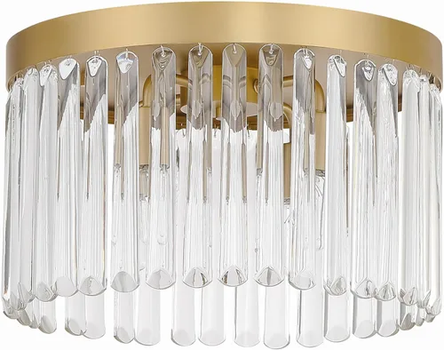 Vista 3 de Crystorama Emory - Soporte empotrado dorado moderno con 4 luces