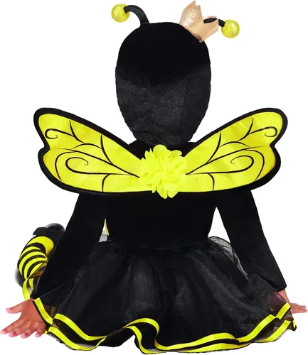 Vista 2 de Spirit Halloween Disfraz de abeja de miel para bebé, cosplay de abeja, traje de una pieza, disfraz fácil