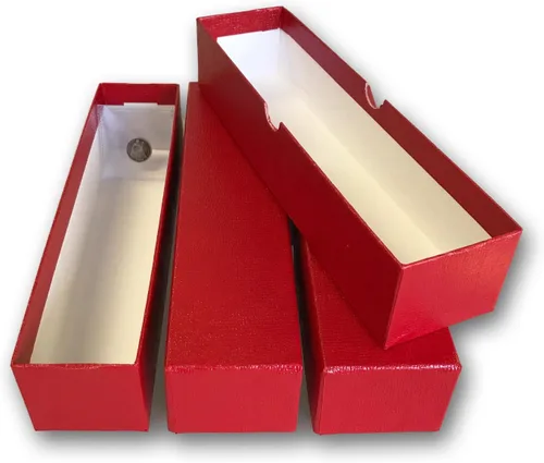 Vista 7 de 3 cajas de almacenamiento rojas de una sola fila para soportes de monedas de 2 x 2 por Generic