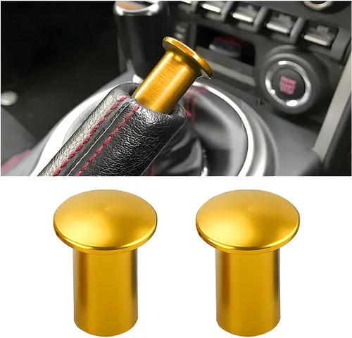 Vista 9 de AICEL Botón de Deriva con Perilla Giratoria, 2 Piezas Cubierta de Emergencia para Mango de Freno de Mano E-Brake, Botón de Bloqueo de Perilla