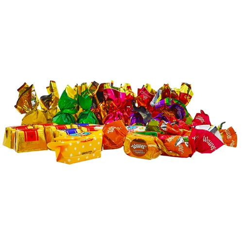 Vista 2 de SECRETS OF SIBERIA - EXCLUSIVO Polonia Surtido Party Mix Candies – Caja Variedad de Famosas Obleas de Chocolate Polaco Caramelo y Jelly Candy Mix