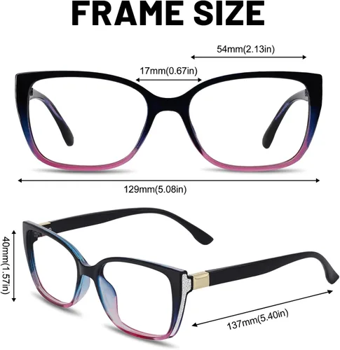 Vista 29 de OCCI CHIARI Gafas de lectura de moda para mujer y hombre