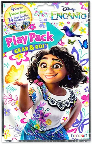 Vista 4 de Disney Encanto - Paquete de recuerdos y suministros para fiestas de cumpleaños para niños, paquete con 12 paquetes de actividades Encanto