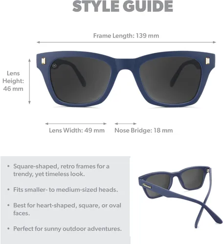 Vista 7 de Knockaround Seventy Nines - Gafas de sol polarizadas para hombres y mujeres, protección completa UV400