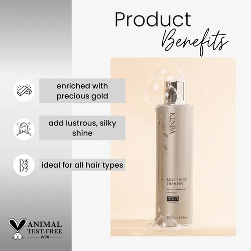 Vista 2 de Kenra Platinum Luxe Shine Shampoo High Shine Smoothing Shampoo for Frizzy Hair For Dull Hair Sulfate Free Color Safe