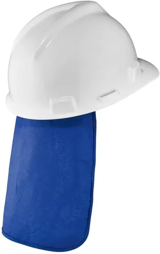 Vista 3 de Ergodyne Chill-Its 6717 Evaporative Polymer Cooling Hard Hat Neck Shade, Solid Blue