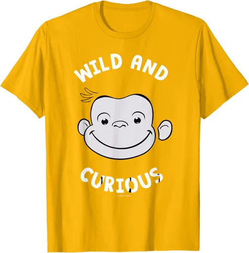 Vista 57 de Curious George Camiseta Big Face Wild and Curious Negro