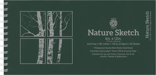 Vista 6 de Pentalic Bloc de bocetos de naturaleza, 7 pulgadas por 5 pulgadas