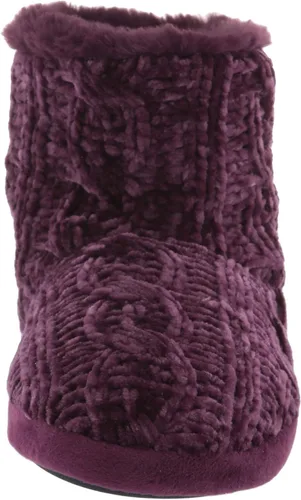 Vista 2 de Dearfoams Women's Leah Marled Chenille Knit Bootie Slipper