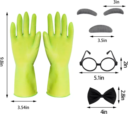 Vista 2 de Disfraz de científico loco de médico, bata blanca de laboratorio, disfraz de científico loco para Halloween para cosplay