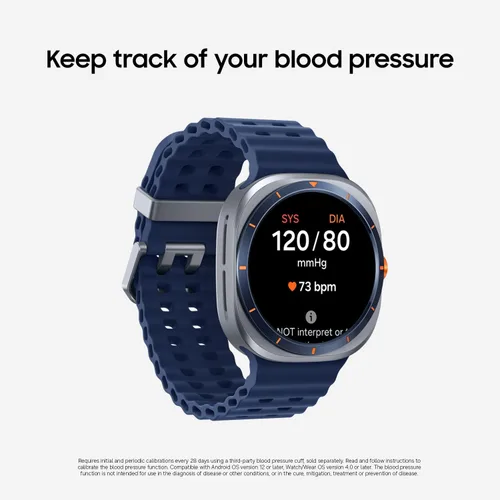Vista 12 de Samsung Galaxy Watch Ultra (2025) 47mm LTE Smartwatch, Carcasa de Titanio, Entrenamiento Avanzado del Sueño, Entrenador de Carrera, Puntaje