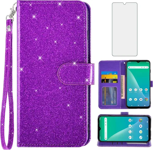 Vista 8 de Asuwish Funda para teléfono para chilaca con protector de pantalla y accesorios para celular, ranura para tarjetero, función atril, protector