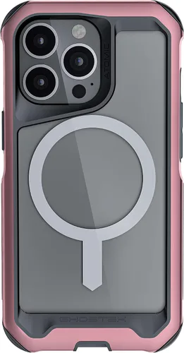 Vista 214 de Ghostek ATOMIC - Funda delgada para Galaxy S21 con parachoques de metal de aluminio y diseño trasero transparente, protección resistente que absorbe