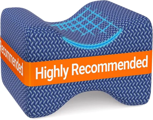 Vista 14 de BlissTrends Almohada de rodilla de espuma viscoelástica, almohada de rodilla para dormir de lado, almohadas de piernas para dormir circulación