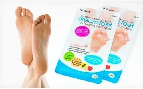 Vista 4 de Daiwa Felicity Dream Feet - Mascarilla exfoliante para pies con extracto de fruta natural (2 pares)