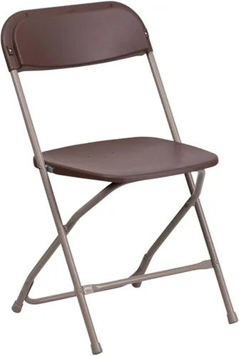 Vista 10 de TentandTable Sillas plegables apilables de plástico de polietileno resistente, color negro, para eventos, banquetes y bodas, capacidad de 700