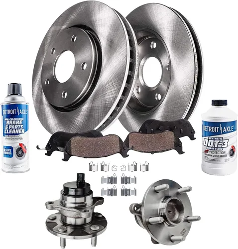 Vista 47 de Detroit Axle - 4 rotores de freno para Ford 1994-2004 Mustang, rotores de freno de disco delanteros y traseros 1995 1996 1997 1998 1999 2000 2001