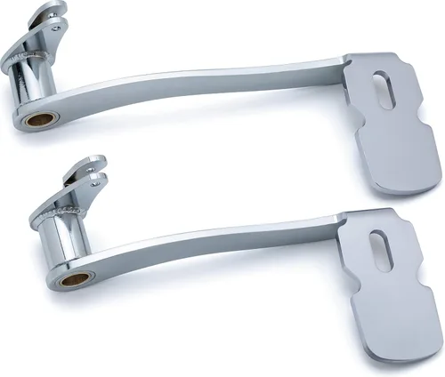 Vista 5 de Kuryakyn 9673 Pedal de freno extendido negro brillante con carenados inferiores: motocicletas Harley-Davidson Touring y Trike 2014-19