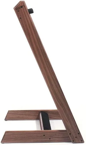 Vista 6 de GR-3 - Soporte y soporte para guitarras y estuches, personalizable de 3 vías, color nogal