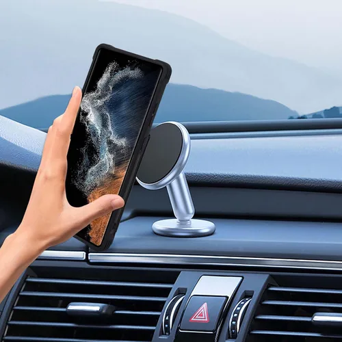 Vista 6 de VANAVAGY Funda tipo cartera compatible con Galaxy S22 Ultra con soporte para tarjetas de bloqueo RFID, de piel sintética, cierre magnético, función