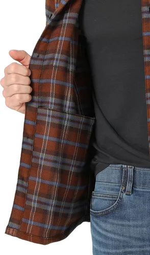 Vista 5 de Lee Overshirt de manga larga con botones y ajuste holgado para hombre
