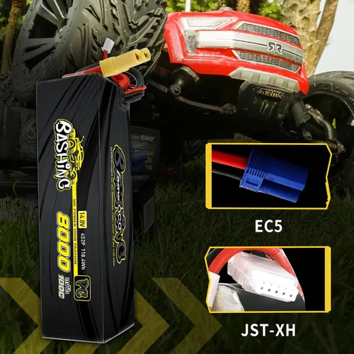 Vista 3 de Gens ace Batería Lipo 4S 14.8V 8000mAh 100C con enchufe EC5