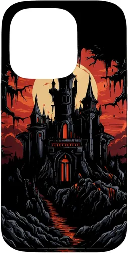 Vista 17 de Carcasa de fantasía oscura para iPhone 16 Castillo gótico Arquitectura Gótica Brujería