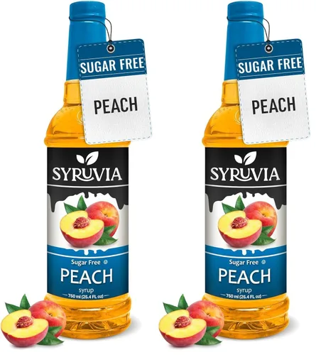 Vista 60 de Jarabe de café sin azúcar Syruvia, jarabe con sabor a caramelo para bebidas, lattes y postres – 25.4 fl oz