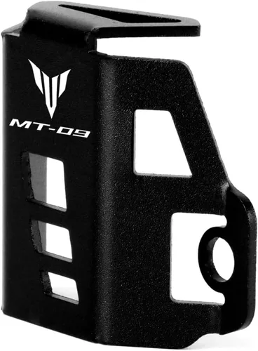 Vista 5 de Cubierta protectora de la tapa de aceite de la bomba del depósito del líquido de freno trasero de la motocicleta compatible con YAMAHA MT-09 Negro