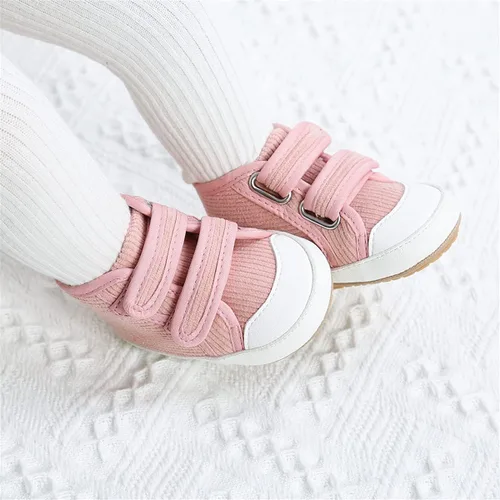 Vista 2 de COSANKIM Zapatos deportivos para bebé niño y niña, zapatos de tobillo altos, antideslizantes, suela suave, zapatos de cuna para niños pequeños