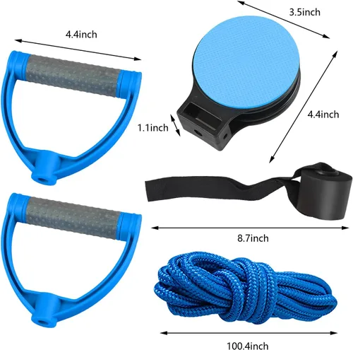 Vista 5 de Máquina de entrenamiento de fuerza para polea de hombro para terapia física sobre la puerta Polea familiar Anillo de honda Articulación de hombro