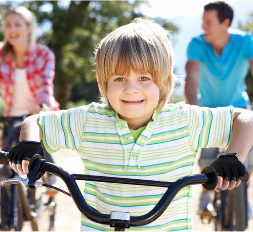 Vista 5 de 3 pares de guantes de bicicleta para niños, guantes de entrenamiento sin dedos de medio dedo, gel antideslizante para bicicleta y motocicleta