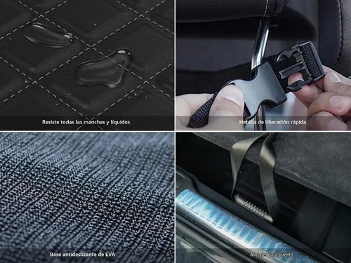 Vista 7 de Forro de carga para perros SUV, cubierta de carga impermeable para perro con protección de solapa para parachoques, alfombrilla duradera