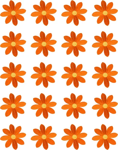 Vista 8 de 20 piezas de 2.7 pulgadas de margaritas grandes de hierro bordados con apliques florales para ropa, cortina, almohada, manta, adornos, zapatos