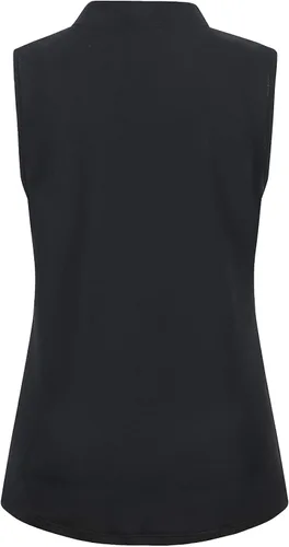 Vista 2 de Vidusou Polo de golf sin mangas para mujer, camisetas deportivas ligeras para tenis