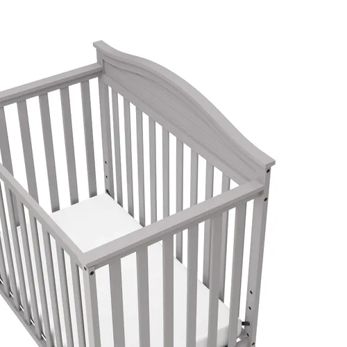 Vista 5 de Graco Stella - Mini cuna convertible 4 en 1 con colchón adicional, gris Gris (Pebble Gray)