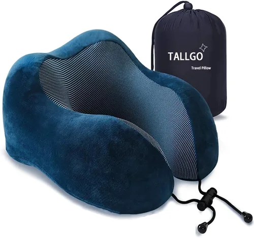 Vista 8 de Almohada de viaje, la mejor almohada cervical de espuma viscoelástica, soporte de cabeza, almohada suave de apoyo para la cabeza para dormir