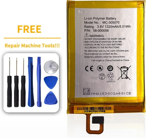 Vista 2 de 3.8V 5.01Wh 1320mAh MC-305070 58-000056 Replacement of Battery for E-Book,E-Reader (with 8 Pieces of Repair Tool)