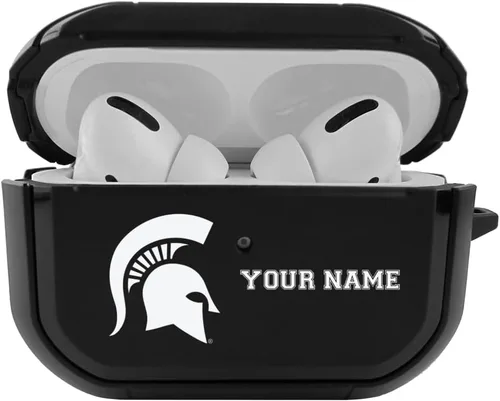 Vista 22 de Colegial - Funda negra duradera para Apple AirPods Pro (1ª/2ª generación) con mosquetón - Alabama Crimson Tide