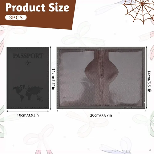 Vista 2 de Funda para pasaporte, funda para pasaporte, funda para pasaporte, protector de pasaporte, artículos esenciales para mujeres y hombres, accesorios