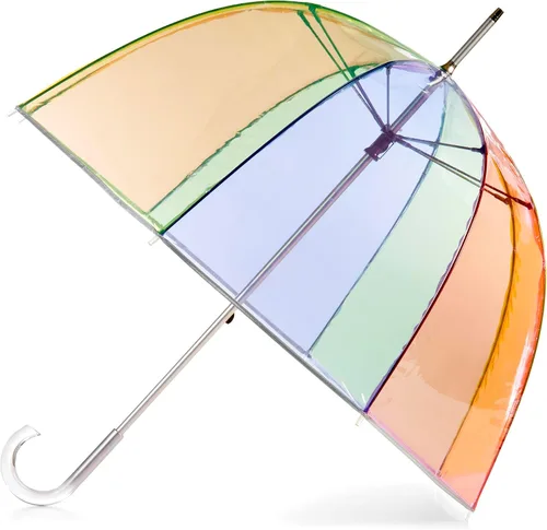 Vista 9 de Totes Adult Clear Bubble Umbrella with Dome Canopy and Lightweight Wind and Rain Protection