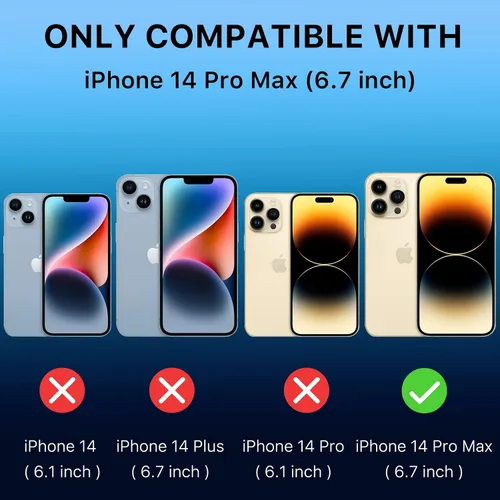 Vista 8 de MYBAT PRO - Funda transparente bicolor para iPhone 14 Pro Max, funda protectora de 6.7 pulgadas, elegante y delgada, de la serie Mood, de grado