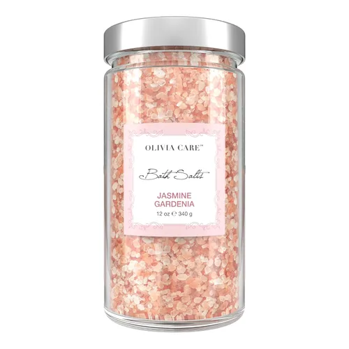 Vista 12 de Olivia Care Sales de baño rosas del Himalaya con higos de albaricoque - Alivia y relaja los músculos. Exfolia, cura, rejuvenece, limpia y calma