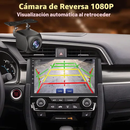 Vista 5 de Radio de coche Android 15 para Honda Civic 2016-2021: 9 pulgadas 1280 * 800 HD pantalla táctil estéreo con Carplay inalámbrico Android Auto 5G WiFi