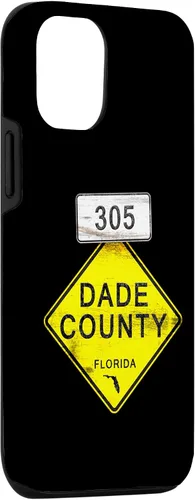 Vista 3 de Funda para iPhone 14 305 DADE COUNTY FLORIDA Street Sign