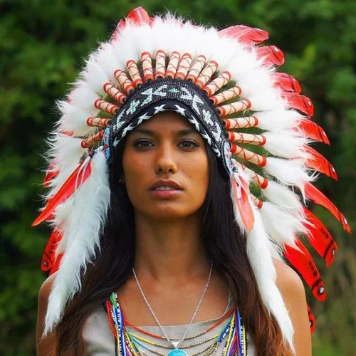 Vista 38 de Novum Crafts Tocado de plumas Inspirado en indios nativos americanos Elige
