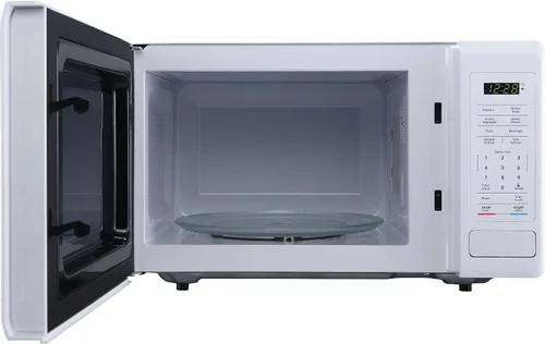 Vista 3 de Microondas de encimera de 900 vatios de 0.9 pies cúbicos en blanco