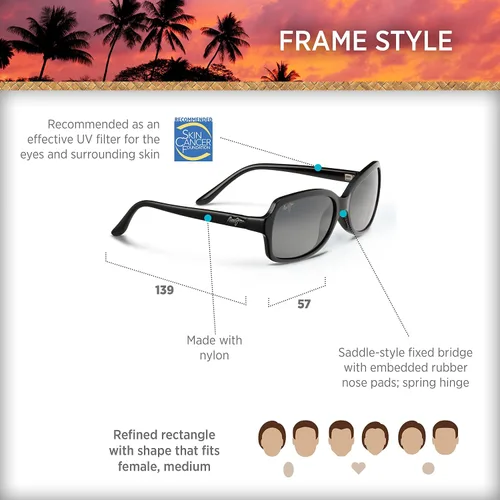 Vista 6 de Maui Jim Cloud Break - Gafas de sol polarizadas para mujer