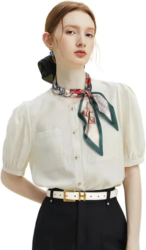 Vista 191 de Cinturón de cuero clásico con hebilla de metal para mujer con vestido de jeans