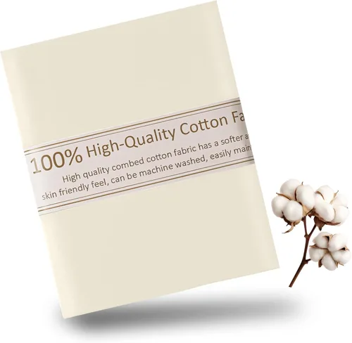 Vista 15 de Tela de Algodón Azul Bebé para Coser de 59 Pulgadas de Ancho, Tela de Popelina de Algodón 100% Natural por Yarda, Material de Algodón Suave